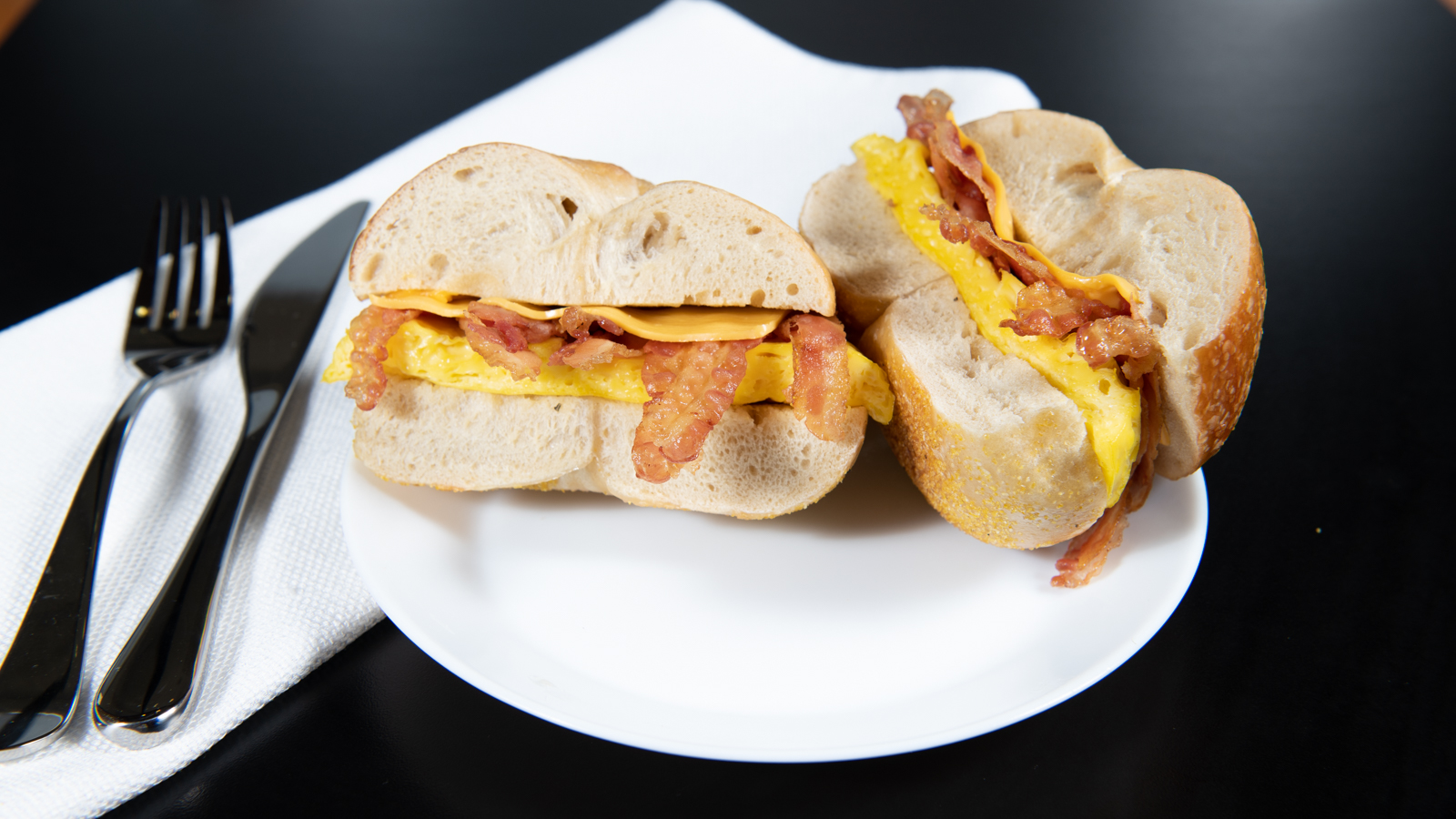 Order Breakfast Sandwich food online from Bobby's Bagel Cafe store, Reston on bringmethat.com