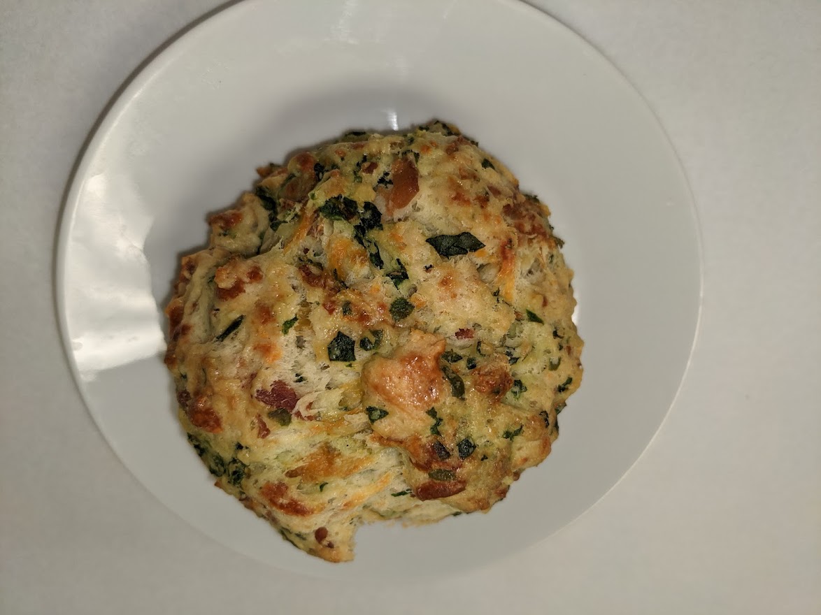 Order Spinach, Cheese and Bacon Scone food online from Morkes Chocolate store, Huntley on bringmethat.com