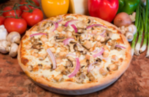 Order The Ranch Chicken Pizza Small 10" food online from Ameci Pizza store, Santa Paula on bringmethat.com