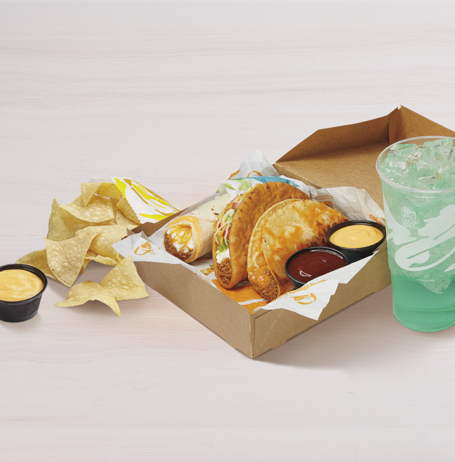 Order Grilled Cheese Dipping Taco Deluxe Box food online from Taco Bell store, Saint Paul on bringmethat.com