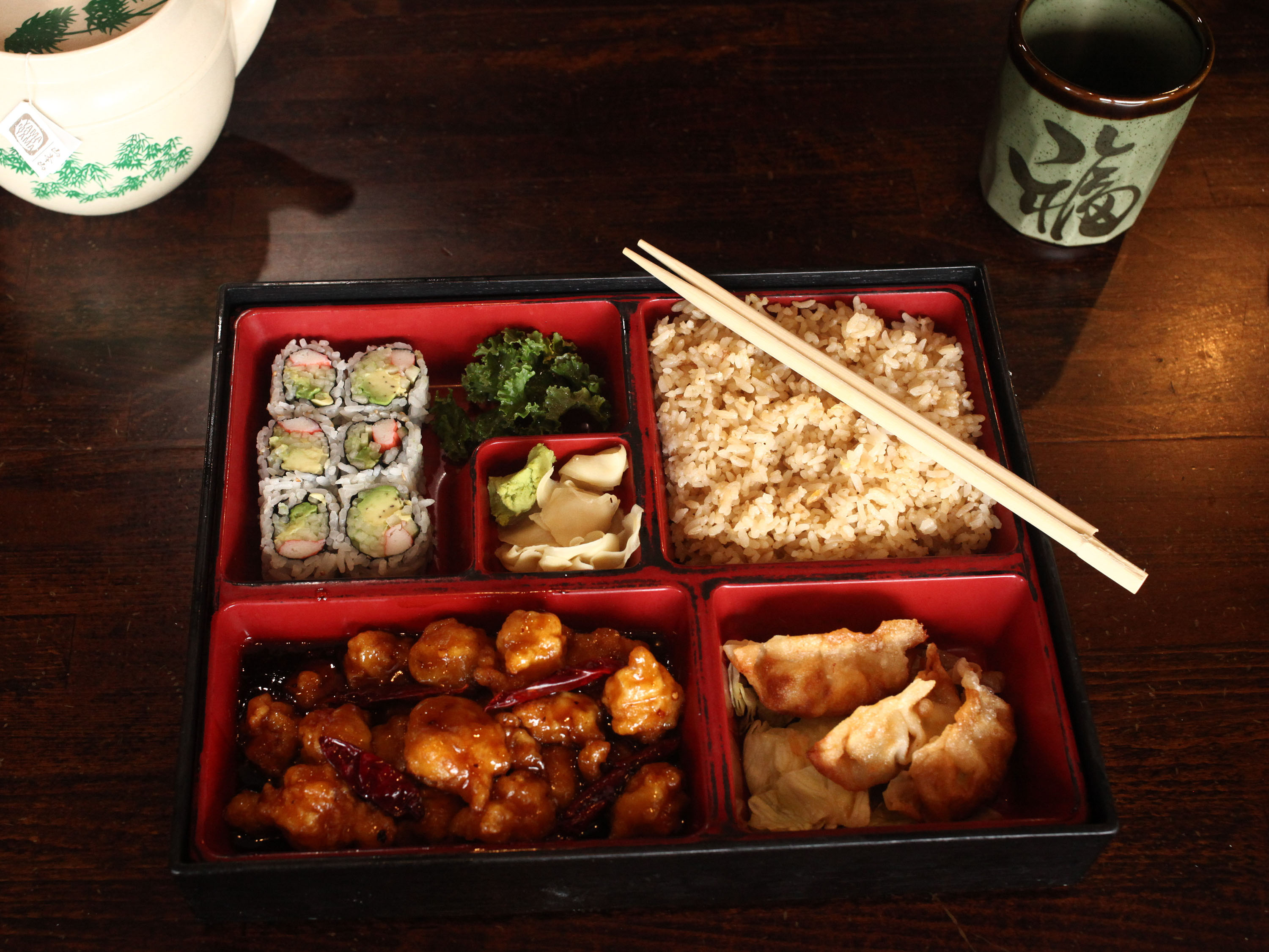 Order General Tso's Chicken Bento Box food online from Sakura 10 store, Harrisonburg on bringmethat.com