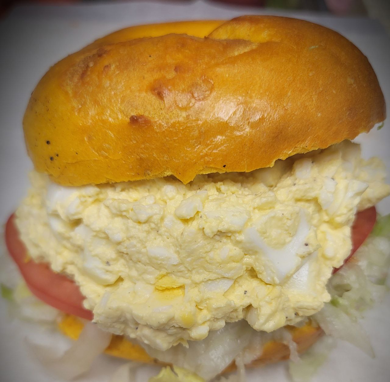 Order Egg Salad Sandwich food online from BAGELS N CREAM store, Robbinsville Township on bringmethat.com