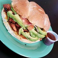 Order Al Pastor Torta food online from Cocina Mexican Express store, Las Cruces on bringmethat.com