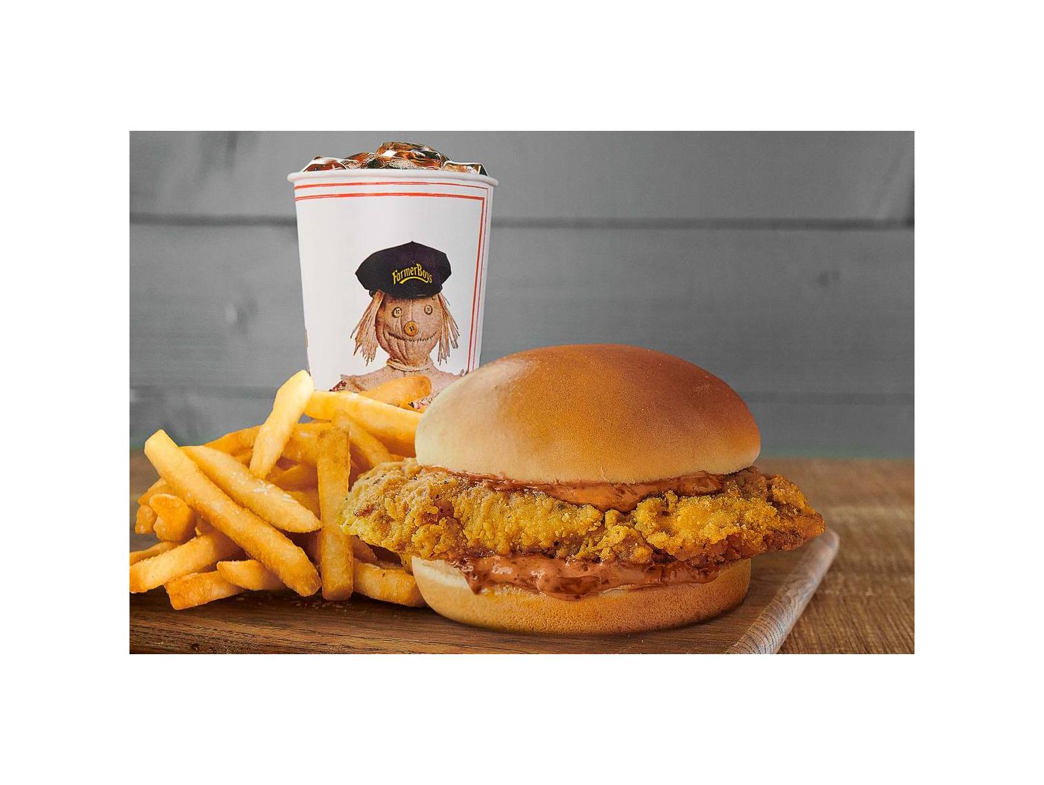 Order Fiery Fried Chicken Sandwich Combo food online from Farmer Boys store, Las Vegas on bringmethat.com