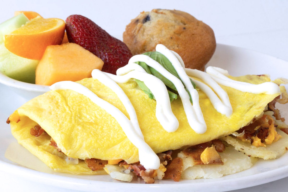 Order Californian Omelet food online from The Broken Yolk Cafe store, Mission Viejo on bringmethat.com