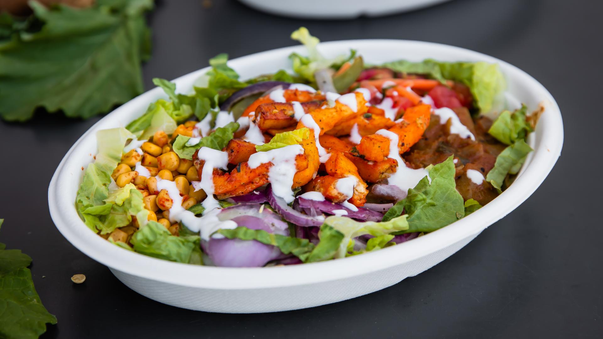 Order Paneer Tikka Salad Bowl food online from Sam & Curry store, San Jose on bringmethat.com