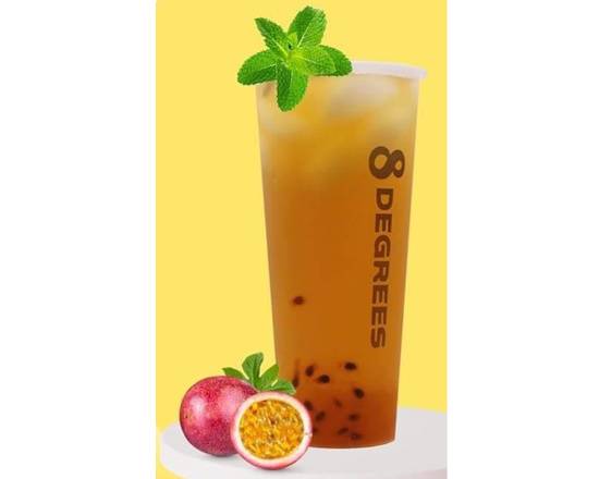 Order Passion Fruit Green Tea food online from 8 Degrees Ice Cream & Boba store, Des Moines on bringmethat.com