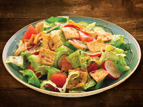 Order Fattoush Salad food online from Bistro Kabob store, Carlsbad on bringmethat.com