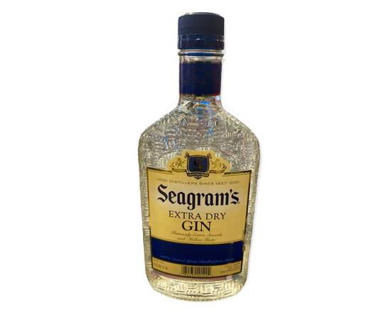 Order Seagram's Extra Dry, 375mL gin (40.0% ABV) food online from South Liquor store, Long Beach on bringmethat.com
