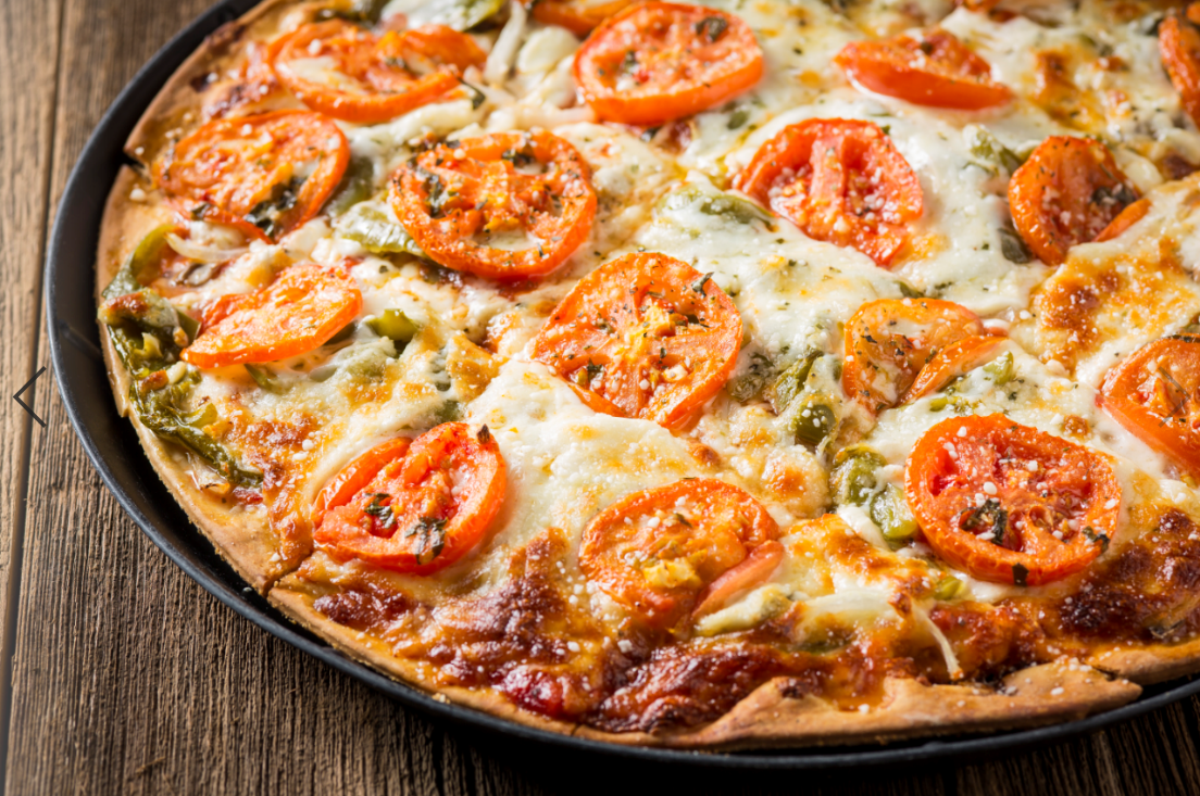 Order The Veggie Pizza food online from Rosati's Pizza store, Dyer on bringmethat.com