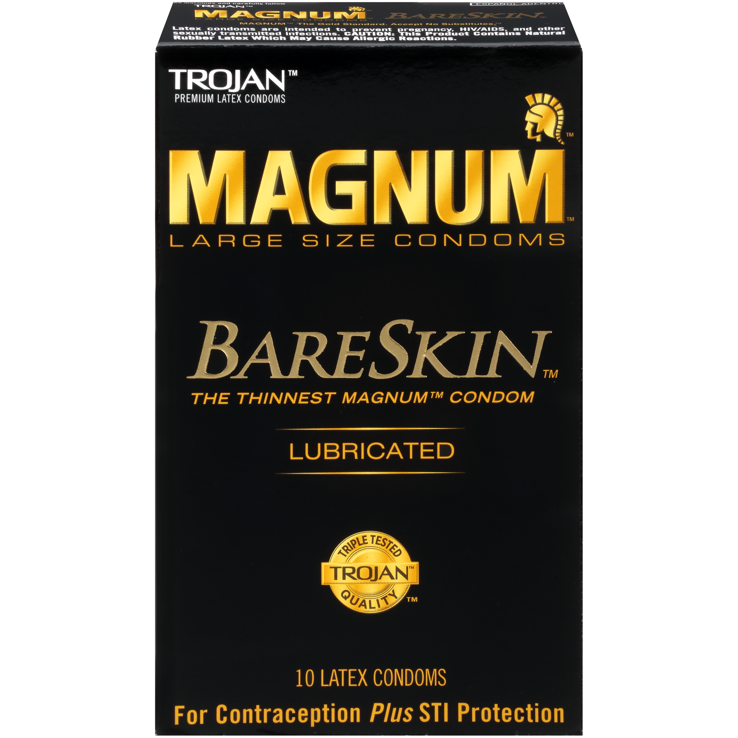 Order Trojan Condom, Magnum BareSkin - 10 ct food online from Rite Aid store, MILLER PLACE on bringmethat.com