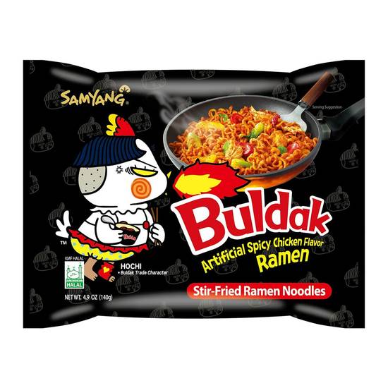 Order Buldak - Stir-Fried Raman - Spicy Chicken food online from IV Deli Mart store, Goleta on bringmethat.com