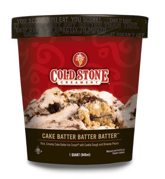 Order Cake Batter Batter Batter™ Pre-packed Quart food online from Cold Stone Creamery store, Buena Park on bringmethat.com