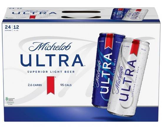 Order Michelob Ultra, 24pk-12oz can beer (4.2% ABV) food online from Samco Food Store store, Bakersfield on bringmethat.com