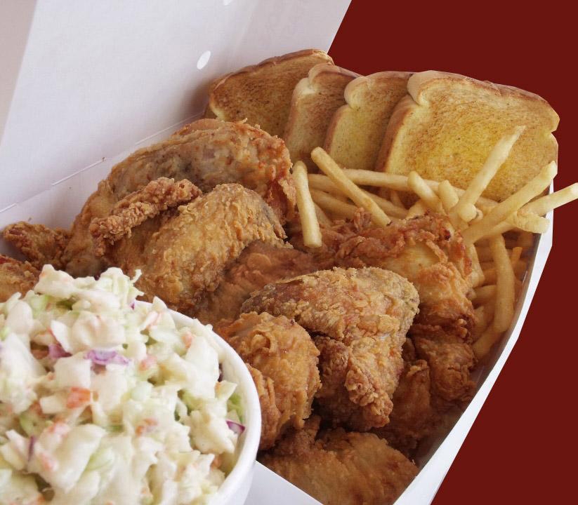 Order 8 pc Feast Fried Chicken-All Dark food online from Lucky Wishbone store, Tucson on bringmethat.com