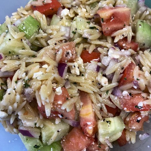 Order Mediterranean Orzo Salad food online from Pepper Jack's Sandwich CRTN store, Albany on bringmethat.com