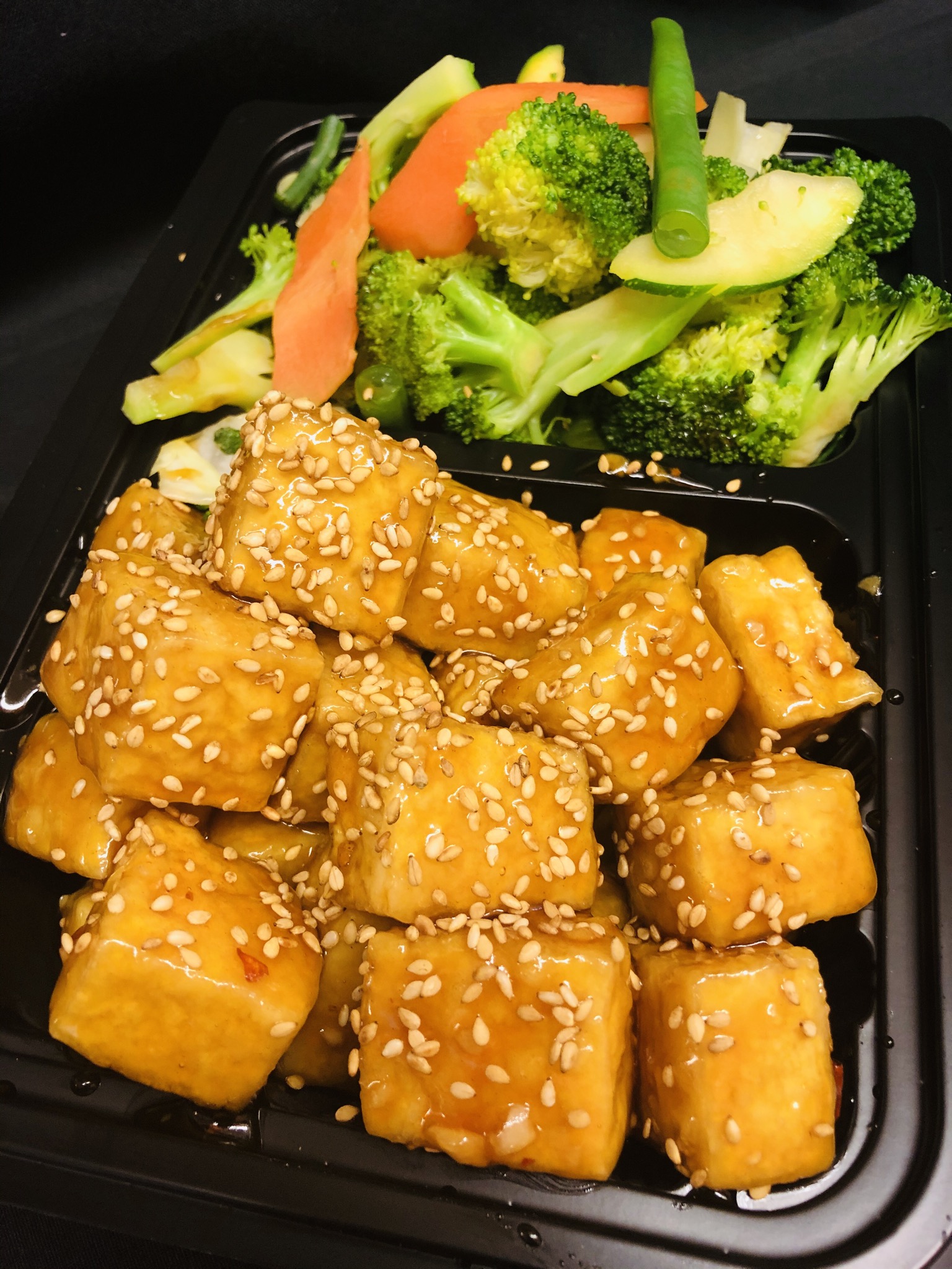 Order Sesame Tofu Dinner food online from Pepper Asian Bistro II store, Denver on bringmethat.com
