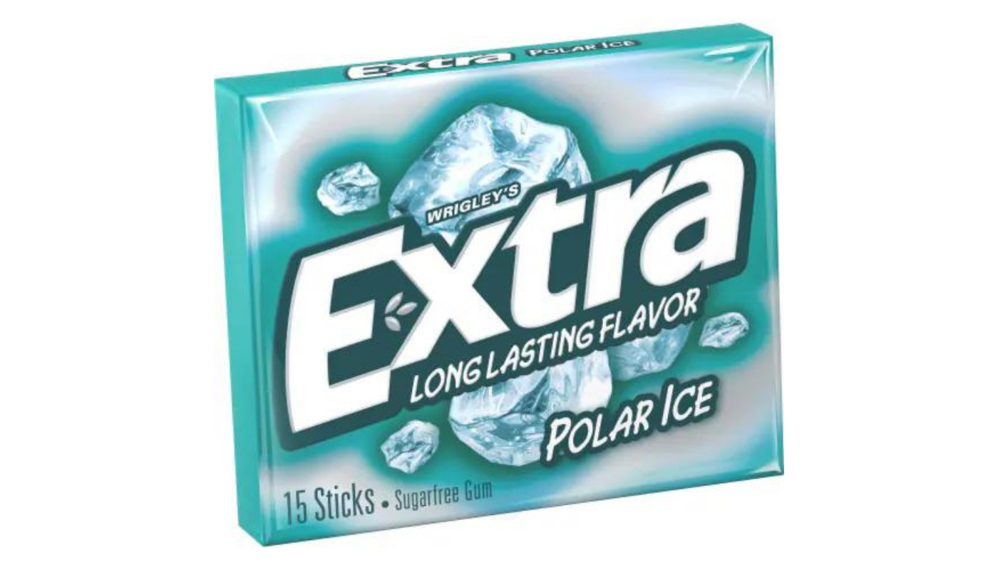 Order Extra Sugarfree Polar Ice Gum 15 CT food online from Ocean Liquor store, South Pasadena on bringmethat.com