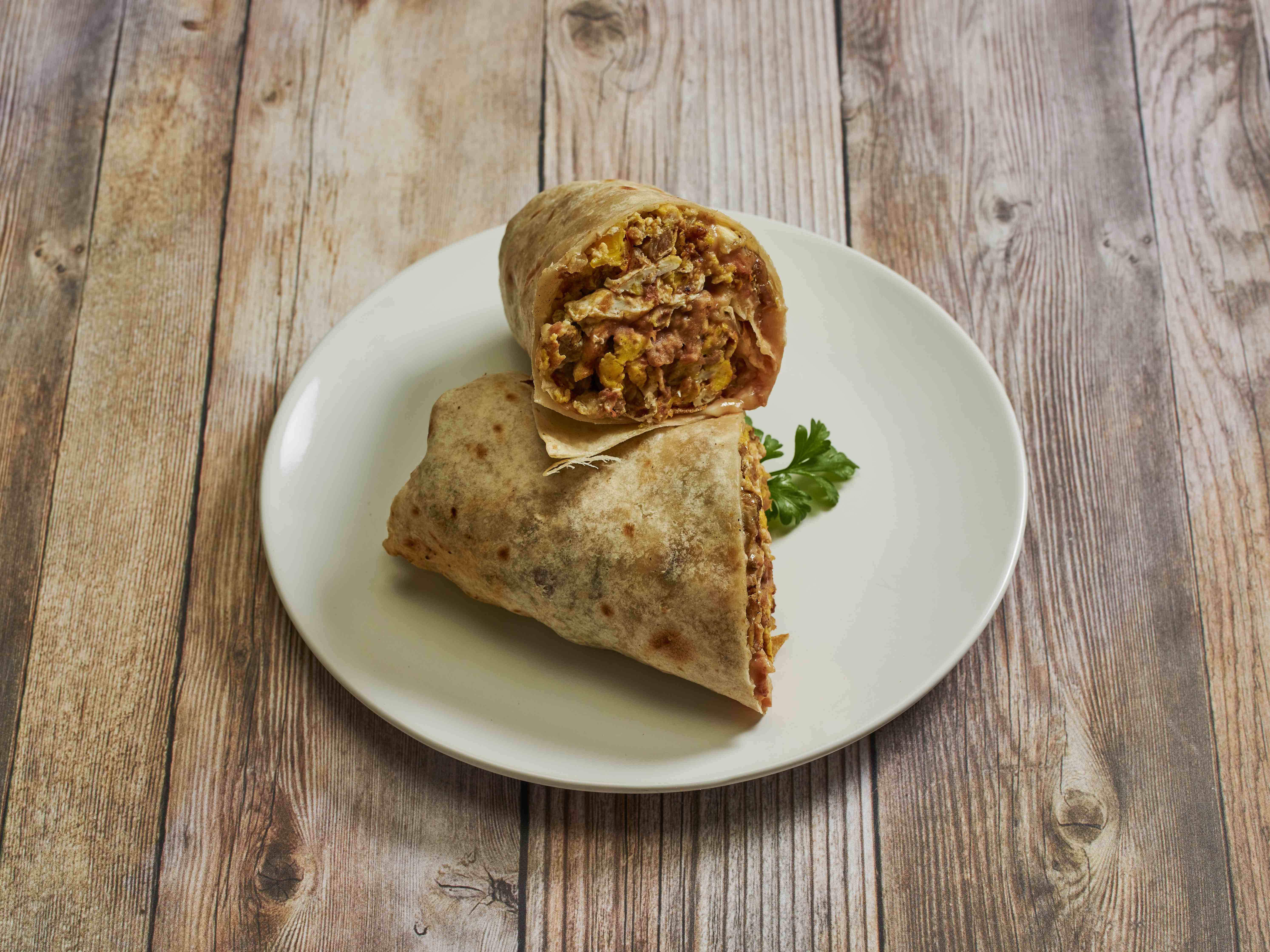 Order 1. Breakfast Burrito food online from Taqueria Guerrero Style store, Westminster on bringmethat.com