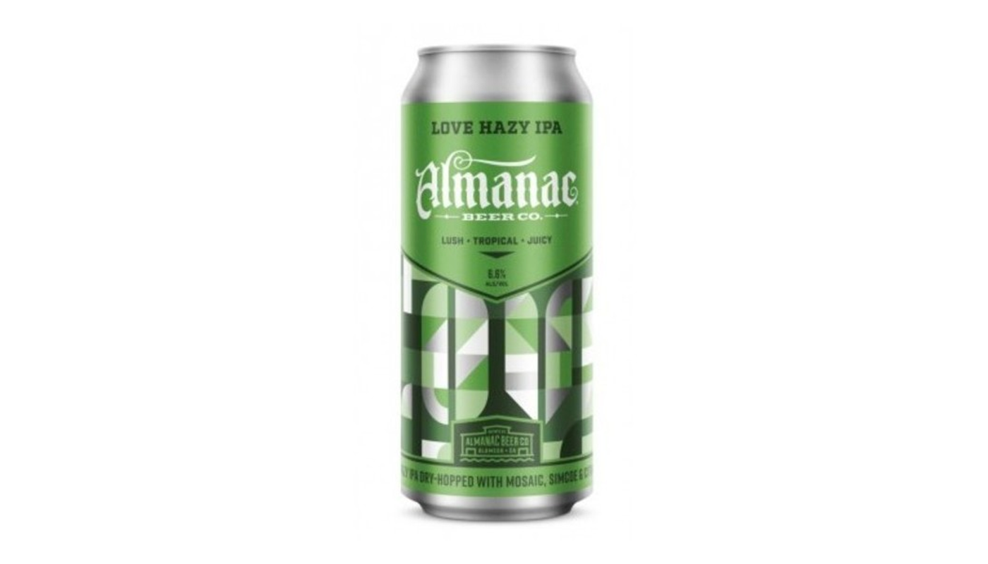 Order Almanac Beer Love Hazy IPA 4 Pack 16oz Cans food online from Liquor Palace store, Burbank on bringmethat.com