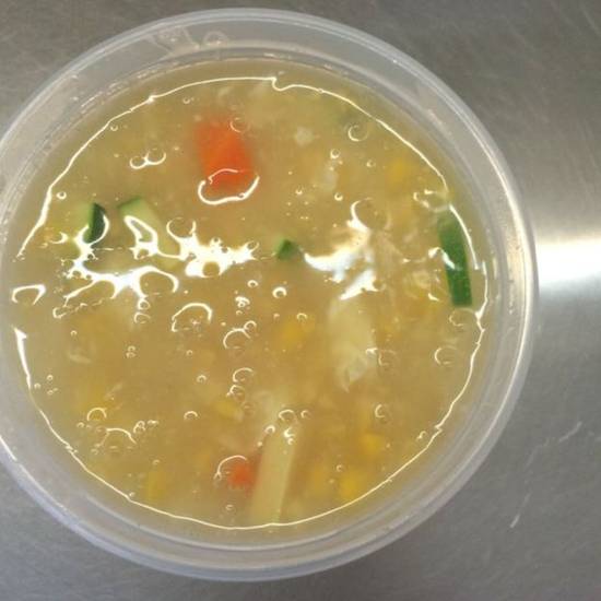 Order Chicken Corn Soup food online from Eastern Winds Chinese Restaurant store, Fremont on bringmethat.com