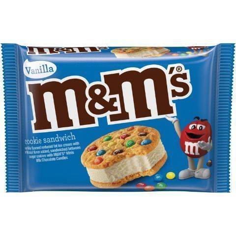 Order M&M Ice Cream Cookie Sandwich 4oz food online from 7-Eleven store, Buffalo on bringmethat.com
