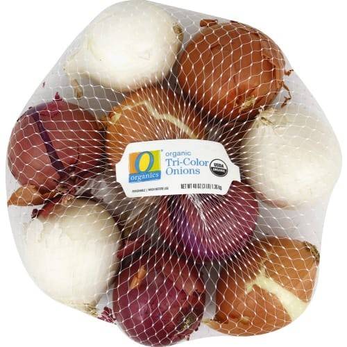 Order O Organics · Tri Color Onions (3 lb) food online from Albertsons store, Lake Havasu City on bringmethat.com