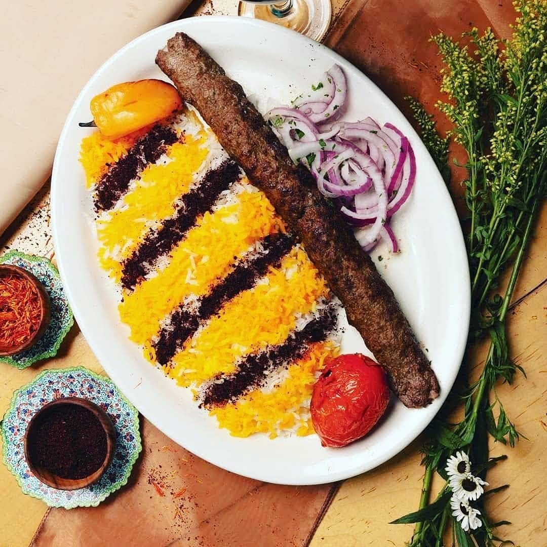 Order Kenjeh Kabob - Plate food online from International Grill And Bar store, Athens on bringmethat.com