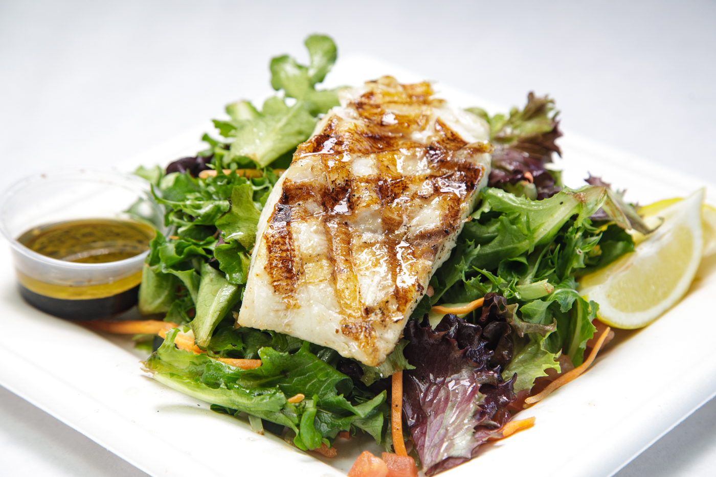 Order Seabass-Salad food online from Captain Kidds Fish Market & Restaurant store, Redondo Beach on bringmethat.com