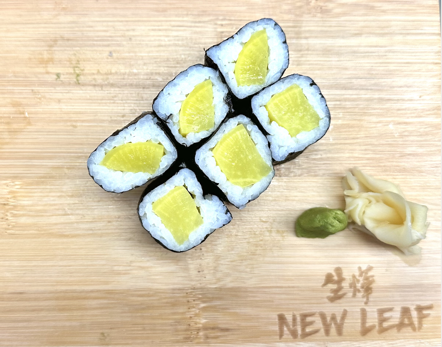 Order Oshinko Roll food online from New Leaf Chinese & Japanese Cuisine store, Philadelphia on bringmethat.com