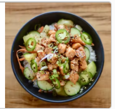 Order Teriyaki Salmon Bowl food online from Ohana Poke store, Mobile on bringmethat.com