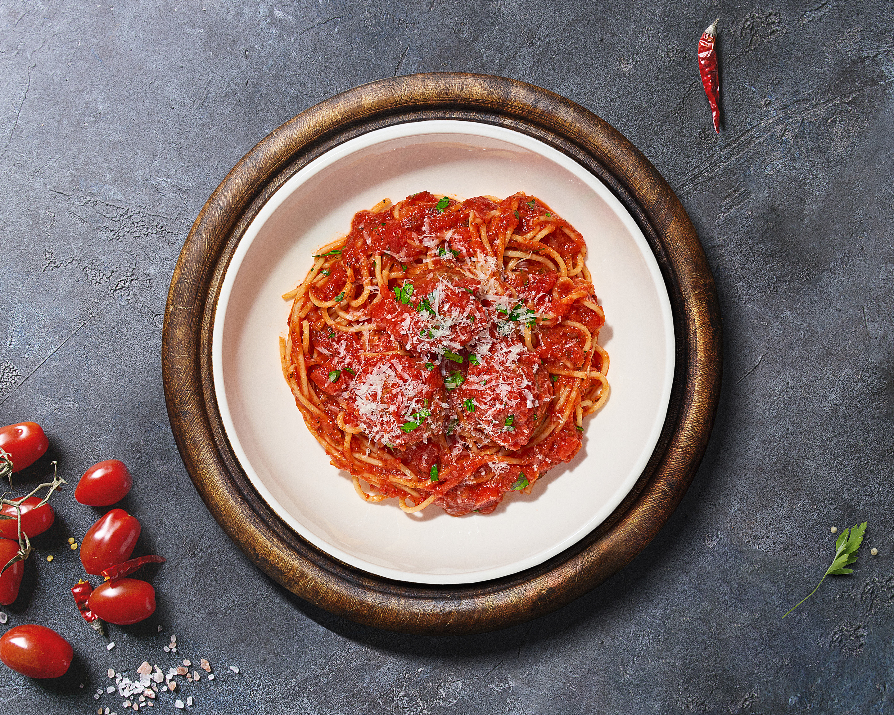 Order Spaghetti & Meatball Love Story  food online from Picca Di Pasta store, Las Vegas on bringmethat.com