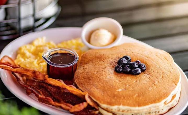 Order Blueberry Pancakes Combo - OO food online from Biscuits Cafe store, Surprise on bringmethat.com