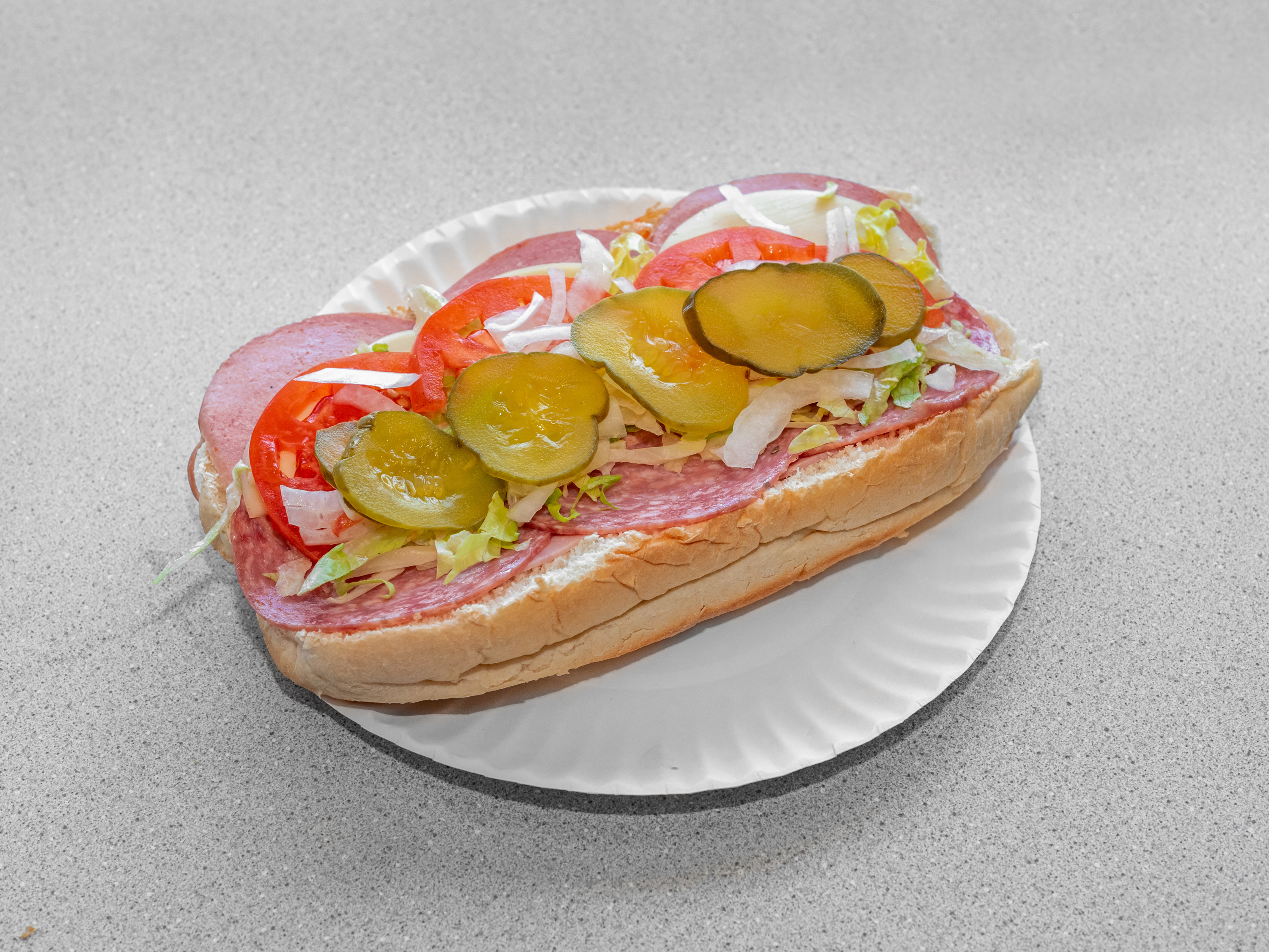 Order Italian Mixed Sub food online from Georgios House of Pizza store, Carver on bringmethat.com
