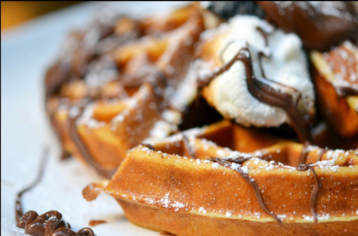 Order Nutella Smores Waffle food online from Moonstruck Eatery store, New York on bringmethat.com