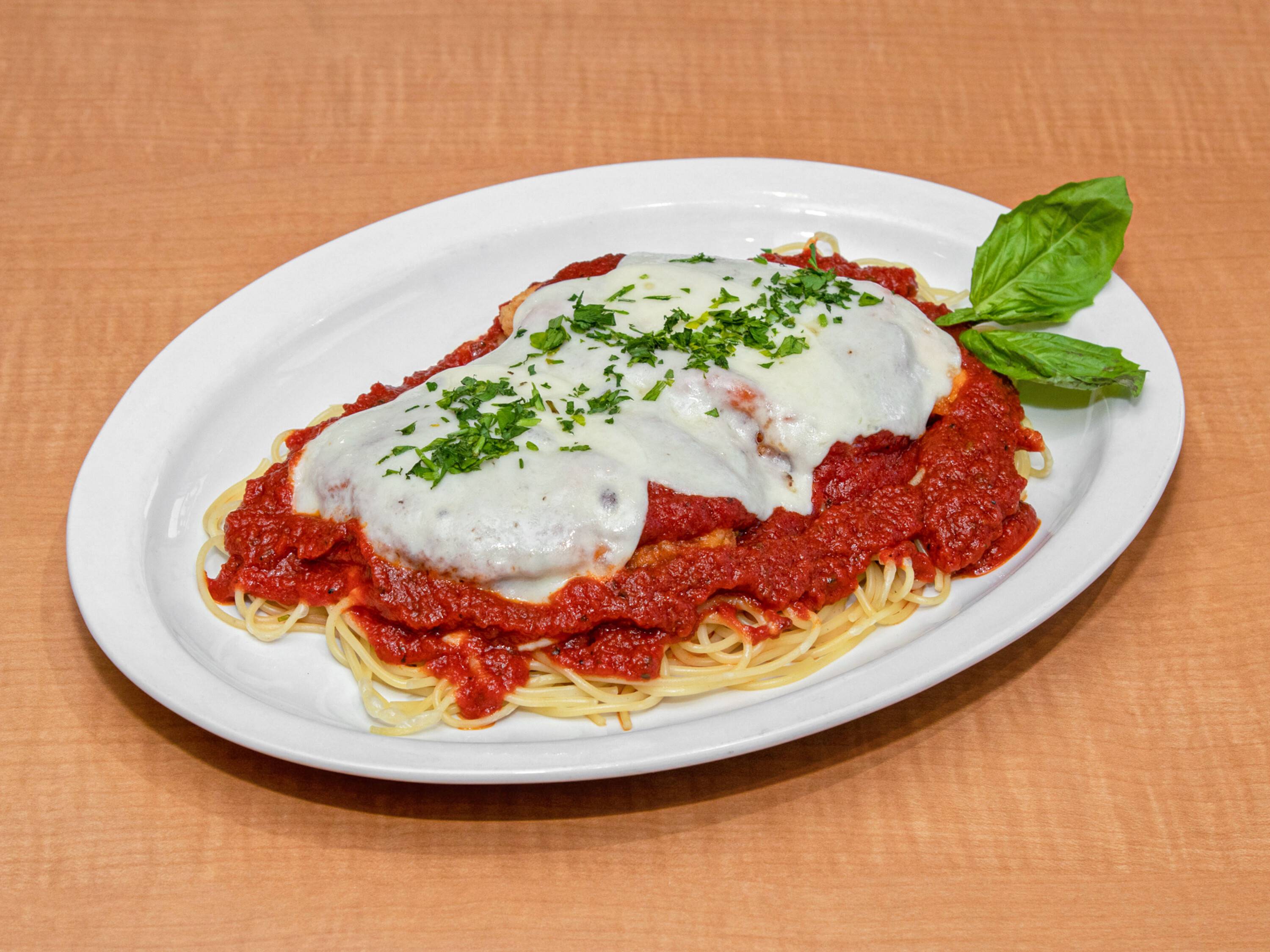 Order Chicken Parmesan	 food online from Jimmy Grill & Pizzeria store, Prince George on bringmethat.com