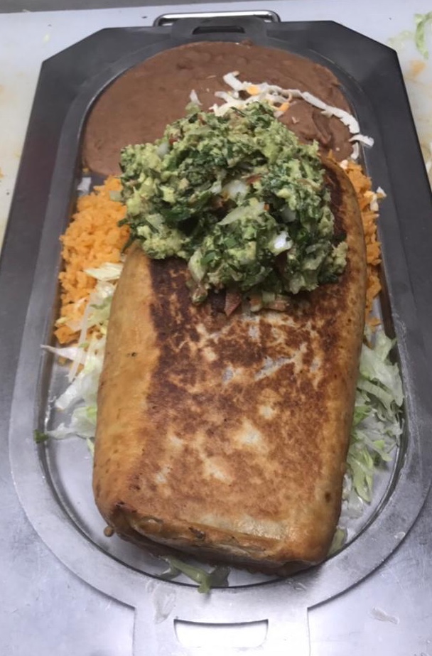Order Chimichanga Dinner food online from Taqueria Amigo Chino 2 store, Chicago on bringmethat.com