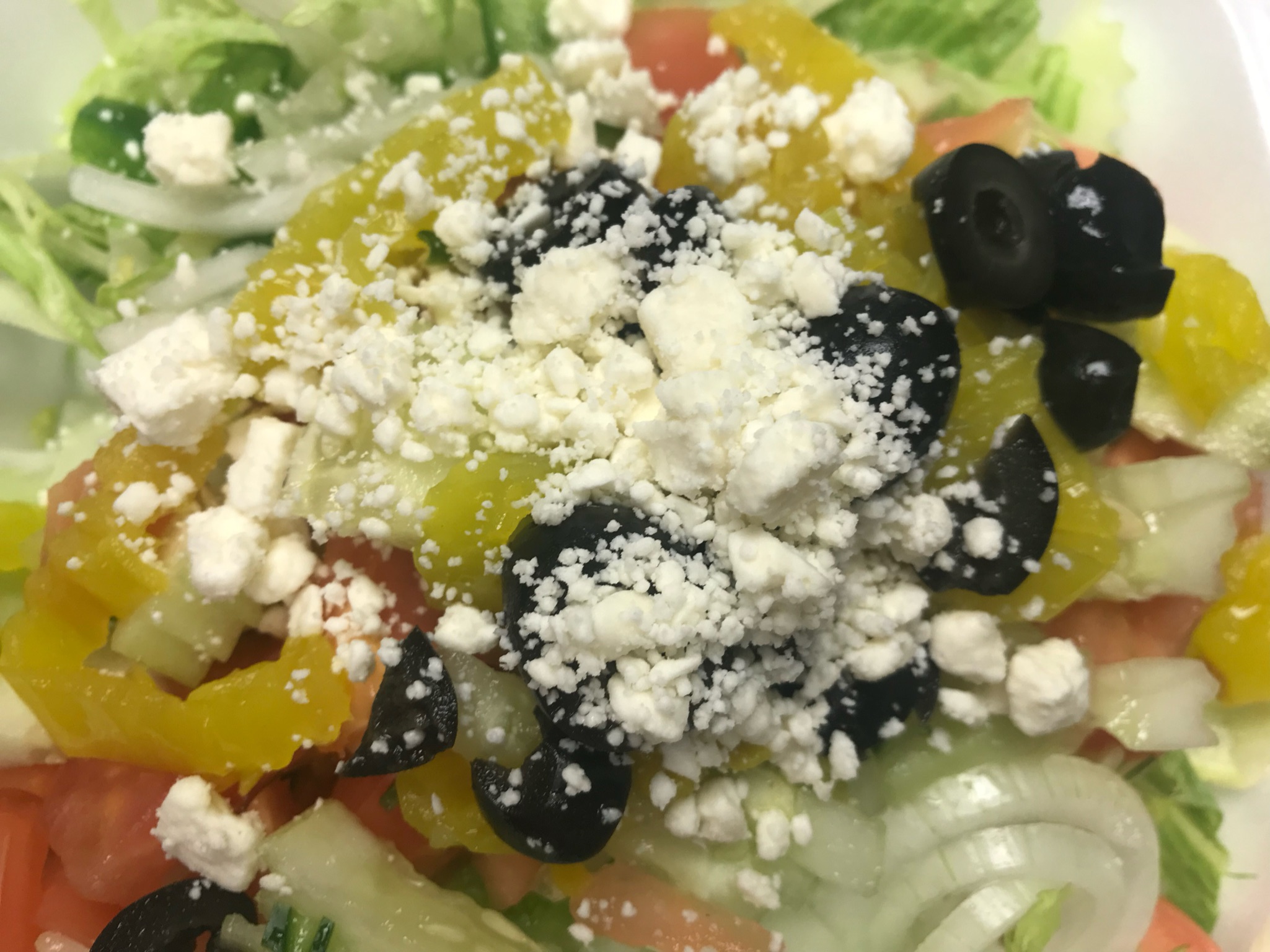 Order Greek Salad food online from 4 Season Wings store, Marietta on bringmethat.com