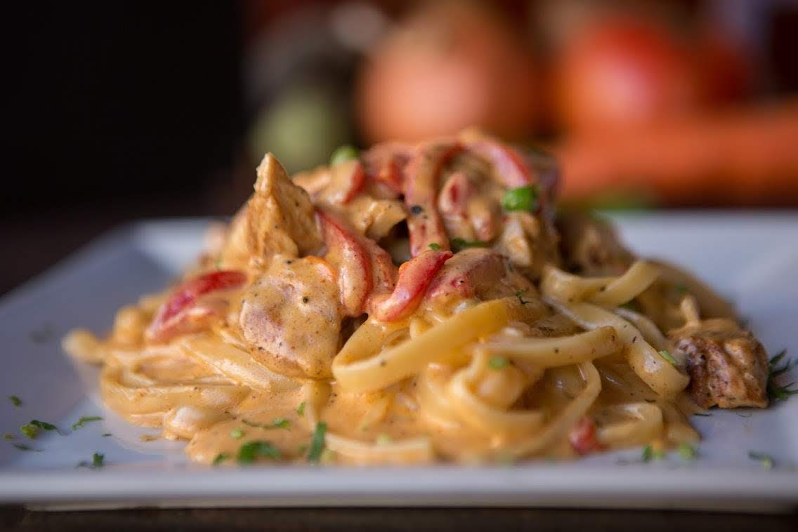 Order Cajun Fettuccine Dinner food online from Fellini Cafe Of Media store, Media on bringmethat.com