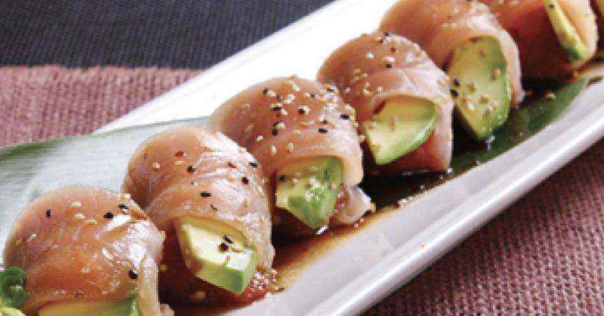Order JESSICA ALBACORE food online from Crazy Rockn Sushi store, Los Angeles on bringmethat.com