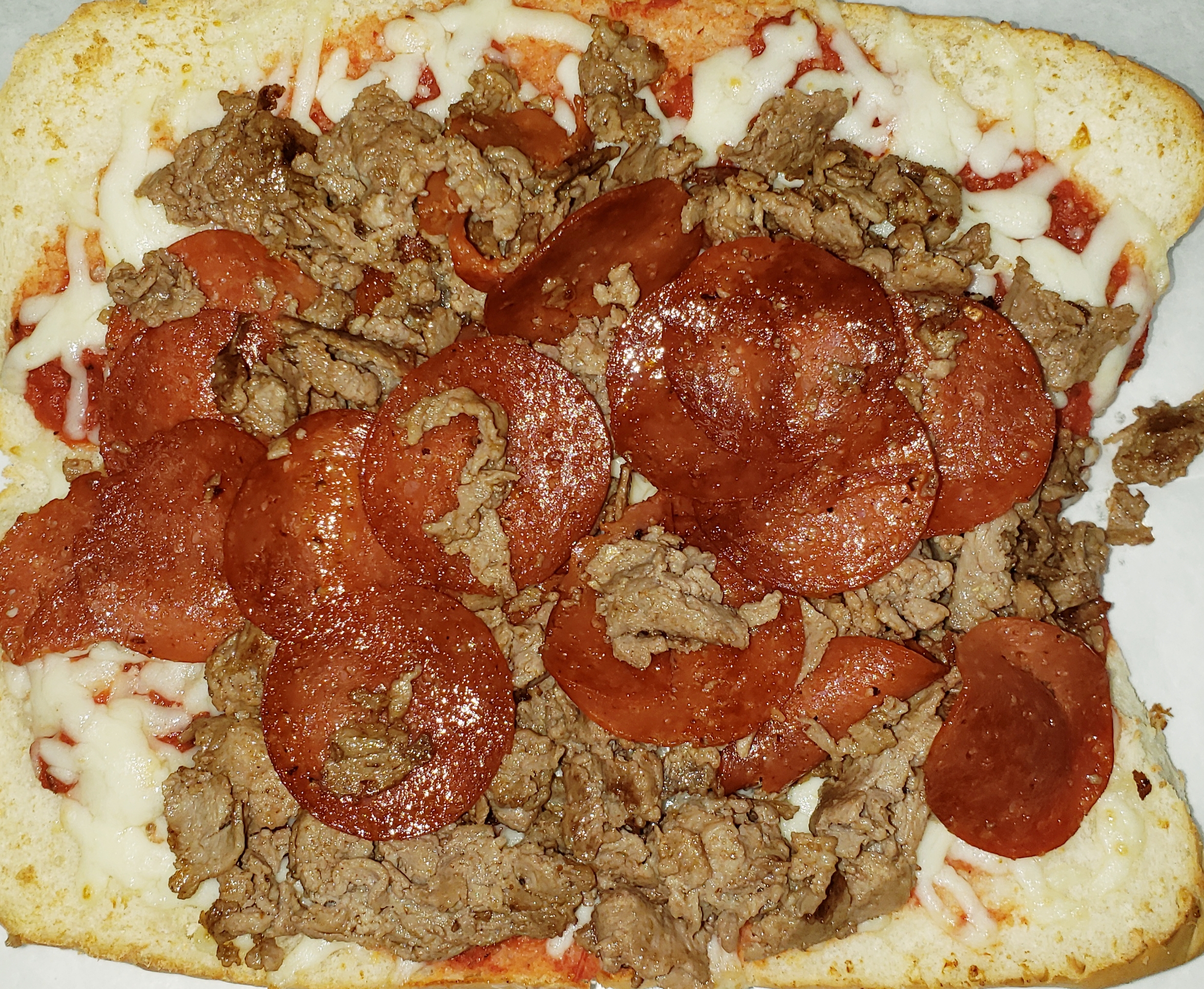 Order Pepperoni Pizza Steak Sub food online from Pizza Mart store, Baltimore on bringmethat.com