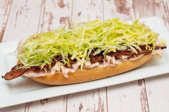 Order 15 Turkey and Bacon Club Hoagie food online from Cheesesteak Grille store, Roseville on bringmethat.com