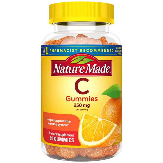 Order Nature Made Vitamin C Gummies Tangerine 250mg (80 ct) food online from Rite Aid store, Palm Desert on bringmethat.com