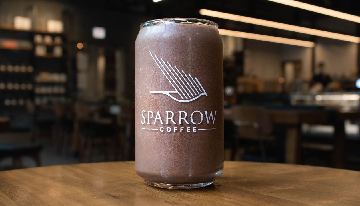 Order Peanut Butter Chocolate Shake food online from Sparrow Coffee store, Naperville on bringmethat.com