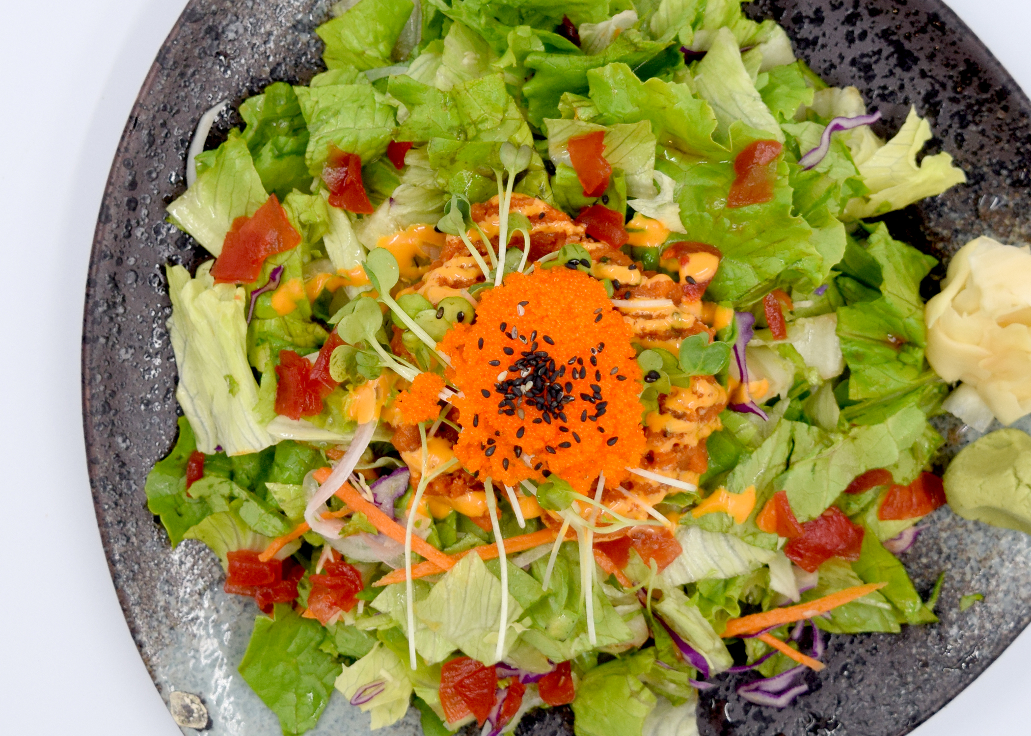 Order Spicy Tuna Salad  food online from Mansun Japanese Restaurant store, Walnut on bringmethat.com