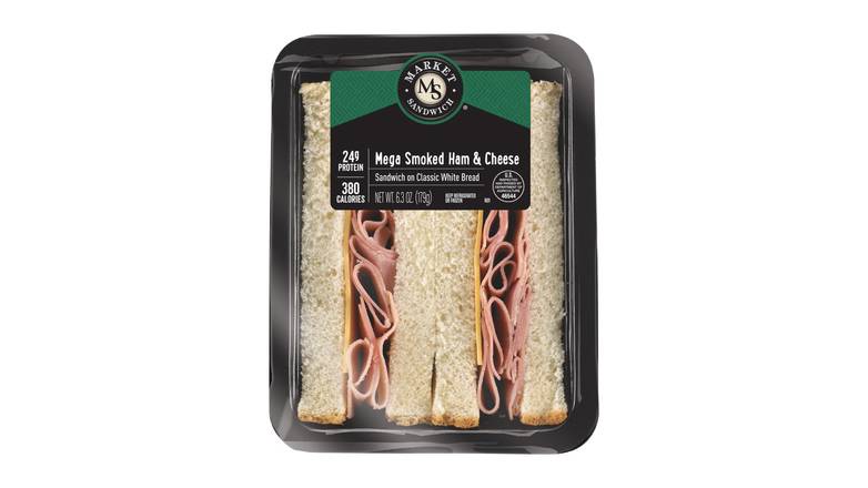 Order Mega Smoked Ham & Cheese Sandwich food online from Route 7 Food Mart store, Norwalk on bringmethat.com