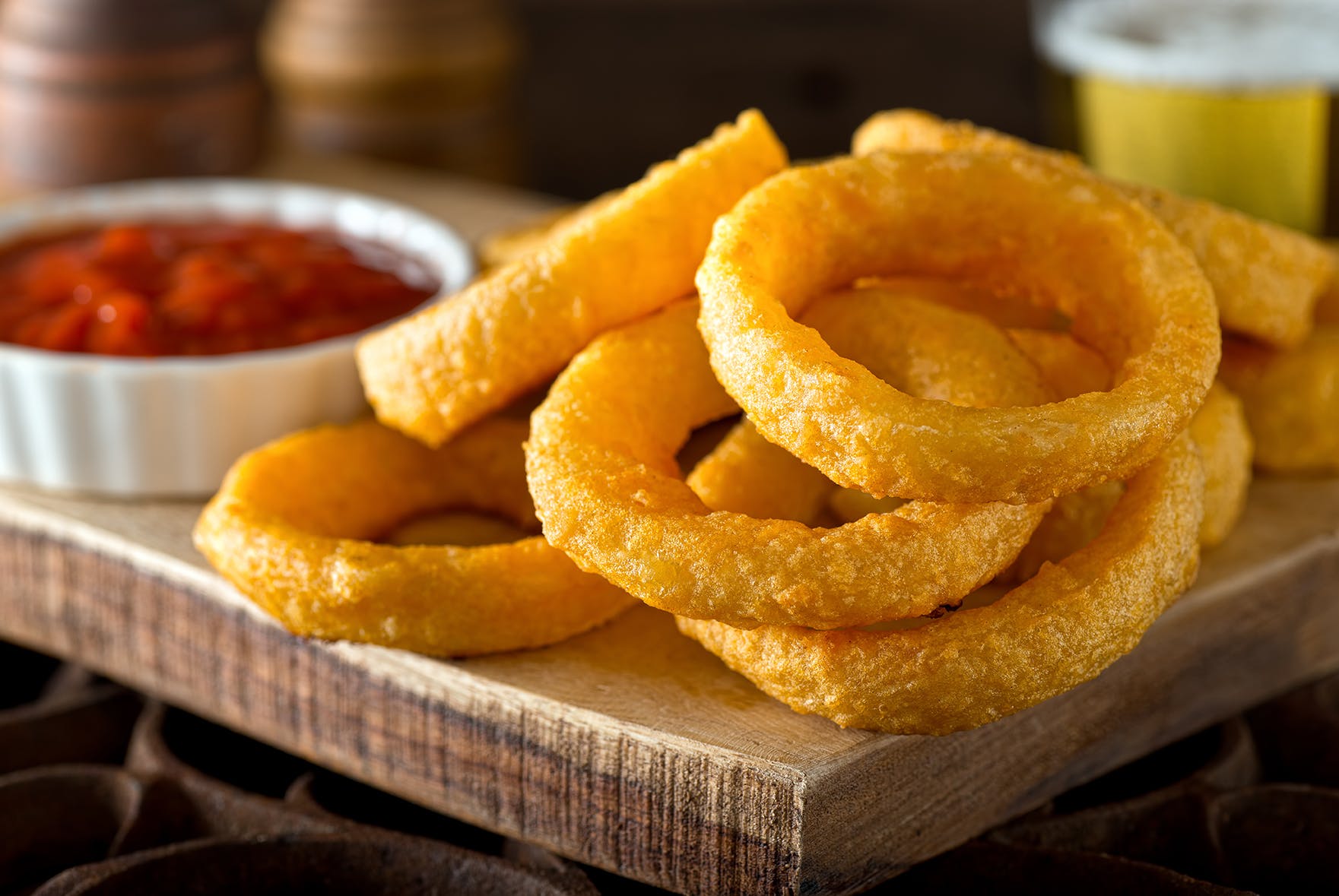 Order Onion Rings - 10 Pieces food online from Mr Chicken & Fish store, Columbus on bringmethat.com