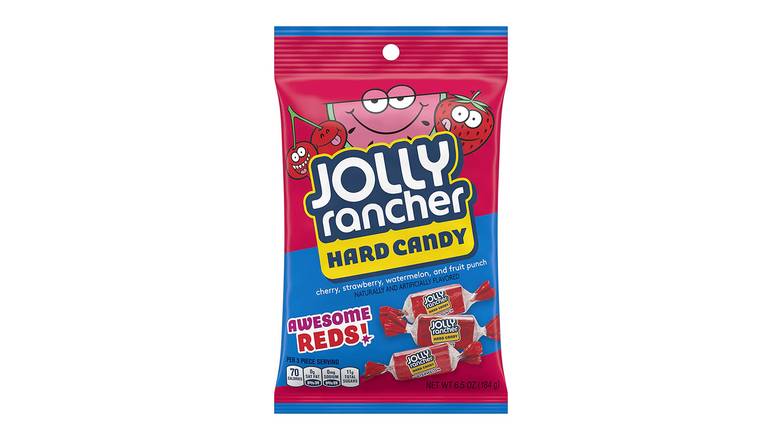 Order Jolly Rancher Awesome Reds Assorted Fruit Flavored Hard Candy food online from Trumbull Mobil store, Trumbull on bringmethat.com