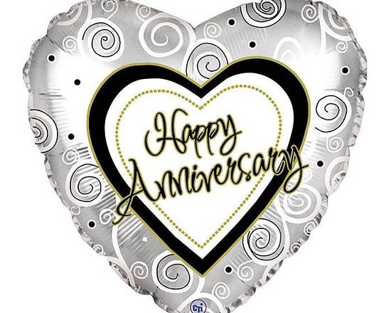 Order Happy Anniversary Heart Balloon food online from Mercantile on Mason store, Franklinton on bringmethat.com