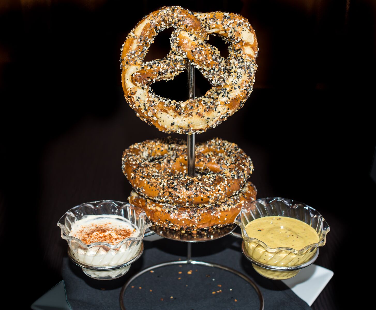 Order Bavarian Everything Pretzel's food online from Mickey Spillanes store, Eastchester on bringmethat.com